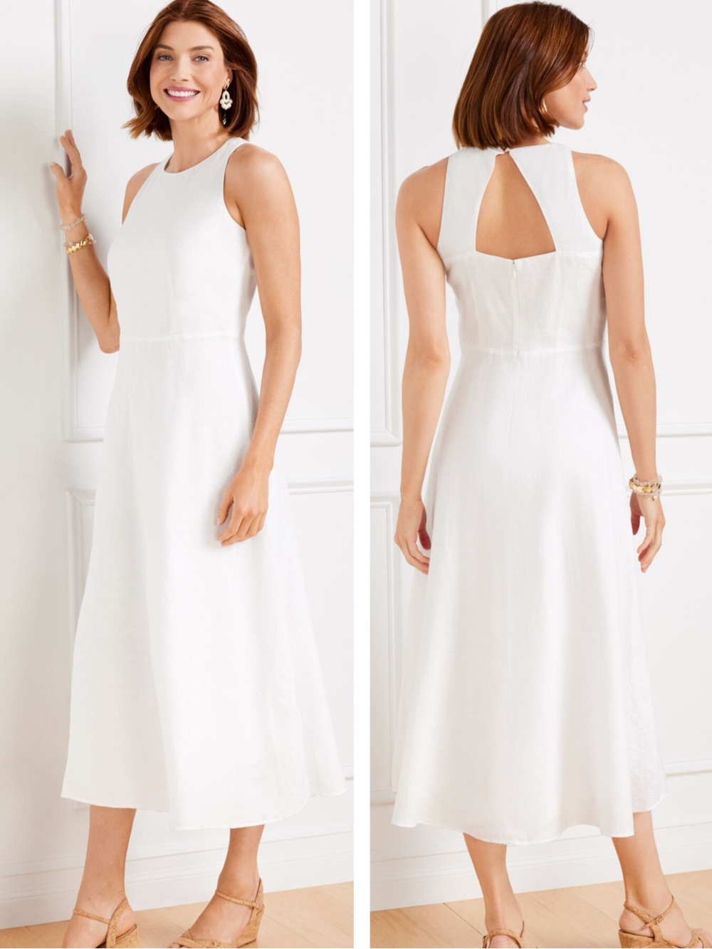 NWT Talbots Linen dress $169 size 12